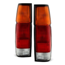 ACANII - For 1986-1997 Nissan D21 Hardbody Pickup Tail Lights Lamps w/ Bulbs+Wiring Left+Right