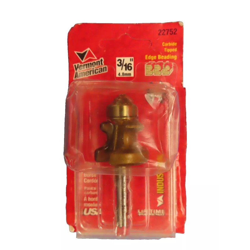 Vermont American Carbide Tipped Edge Beading 3/16" Router Bit #