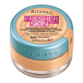 RIMMEL FRESHER SKIN SPF15 NATURAL FOUNDATION 303 TRUE NUDE