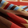 LHGOGO Bohemian Patterned Woven Sofa Throw Blanket with Tassels, Double-sided