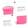 NUOBESTY Rubbish Bedroom Lid Decorative Shaped Pink Coffee Kitchen Adorable