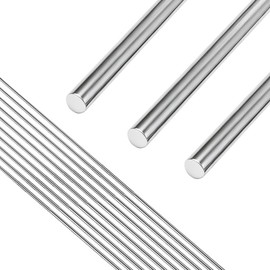 304 Stainless Steel Round Rod, Metal Shaft Rod for DIY Crafts and Metalworking, 10 pcs (1.5 mm x 400 mm)