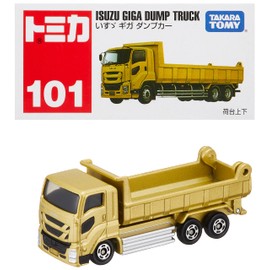 Takara Tomy Tomica No. 101 Isuzu Giga Dump Truck (Box), Mini Car, Toy, Ages 3 and Up, Toy Safety Standard Passed, ST Mark Certified