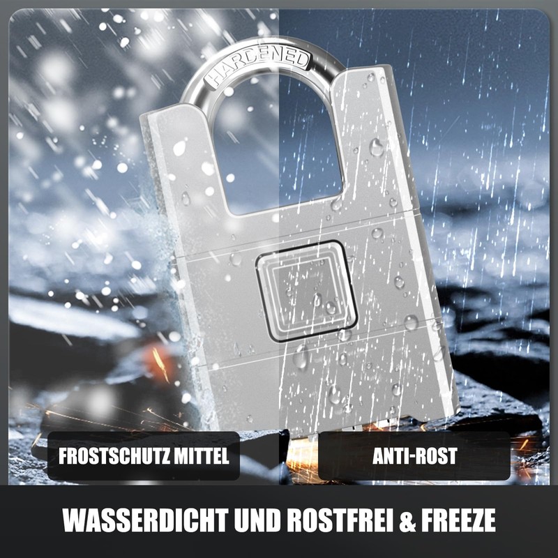 Anti-Cut Heavy Combination Lock, 54 mm Heavy Duty Padlock with