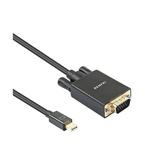 Mini DisplayPort to VGA Cable, Benfei Mini DisplayPort to VGA