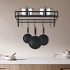 DYRABREST 24 Inch Wall Mounted Pot Rack with 10 Hooks,
