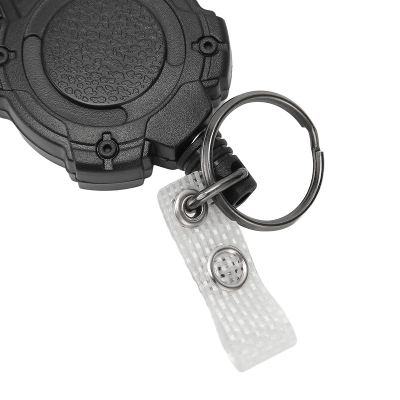 2 PCS Retractable Key Chain High Resiliency 31.5in Frosted Shell