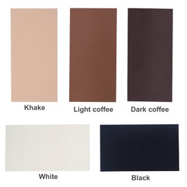 Leather Repair Patch Self-Adhesive Leather Patches Waterproof Tape Patch for Sofa, Car Seats, Leather Jacket Repair (Leather-Self Adhesive, 5 Sheets Assorted Colors)