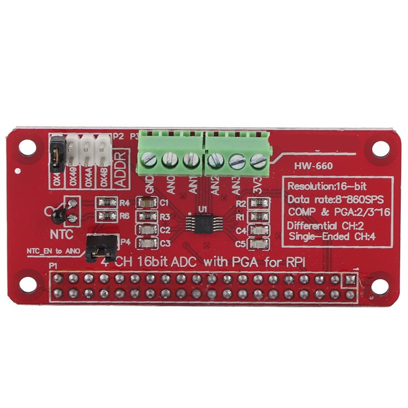 16 Bit ADC Analog to Digital Converter Module with I2C