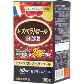 resveratrol concentrated grain 180 tablets