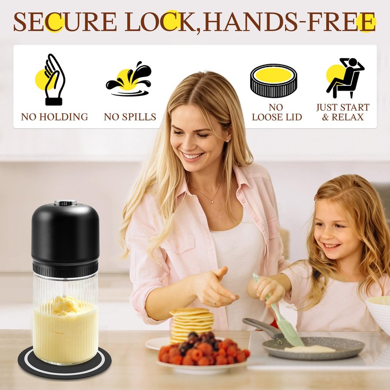 Electric Butter Churn, One-Touch Butter Maker for Homemade Fresh Butter
