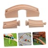 Operitacx Wooden Train Bridge Set DIY Track Expansion for Creative