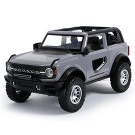 ARMSKY Toy Trucks Ford Bronco 1:24 Scale Metal Model Die-cast Hobby Toy Cars Gifts for Boys Girls and Adults Bronco Car Lovers Collection, Gray
