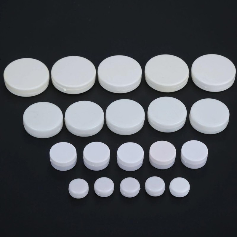 20 Pcs White Rattle Box Noise Maker Insert Squeaker Plastic