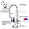 VOTON Chrome Kitchen Faucets with Pull Out Sprayer Commercial Spring