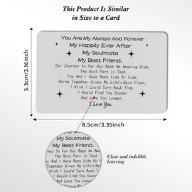 Valentines Day Gifts,Boyfriend Gifts,Valentines Gifts for Him,I Love You Gifts,Girlfriend Birthday Card,Cute Gifts for Boyfriend,Wedding Gifts,Christmas Boyfriend Gifts,Wallet Insert Card