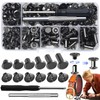 dcas 110 Pieces Leather Rivets Fixing Tools Set, 4/5/6/8/10/12 mm,