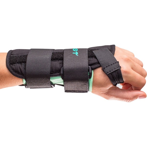AIRCAST A2 Wrist Support Brace Without Thumb Spica, Left Hand, Small