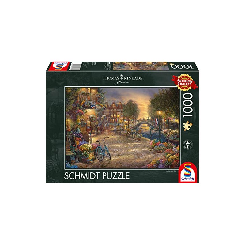Schmidt Spiele 59917 Thomas Kinkade Amsterdam Jigsaw Puzzle, 1000 Pieces