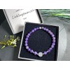 Majas Perlen Amethyst Armband Perlen echt 6mm Lebensbaum H√§matit Silber
