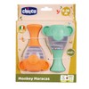 Chicco Monkey Marakas Eco+, Wind Chime Made of Recycled Plastic,