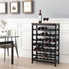 VASMIA 42 Bottles Bamboo Wine Rack,7-Tier Wine Rack Freestanding Floor
