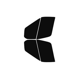 Precut Window Tint Kit - Fits: 2015, 2016, 2017, 2018, 2019, 2020 & 2021 Ford Transit Cargo Van 150, 250, 350 Medium & High Roof (Includes: Front Door Window precuts in 5%) Automotive Window Film