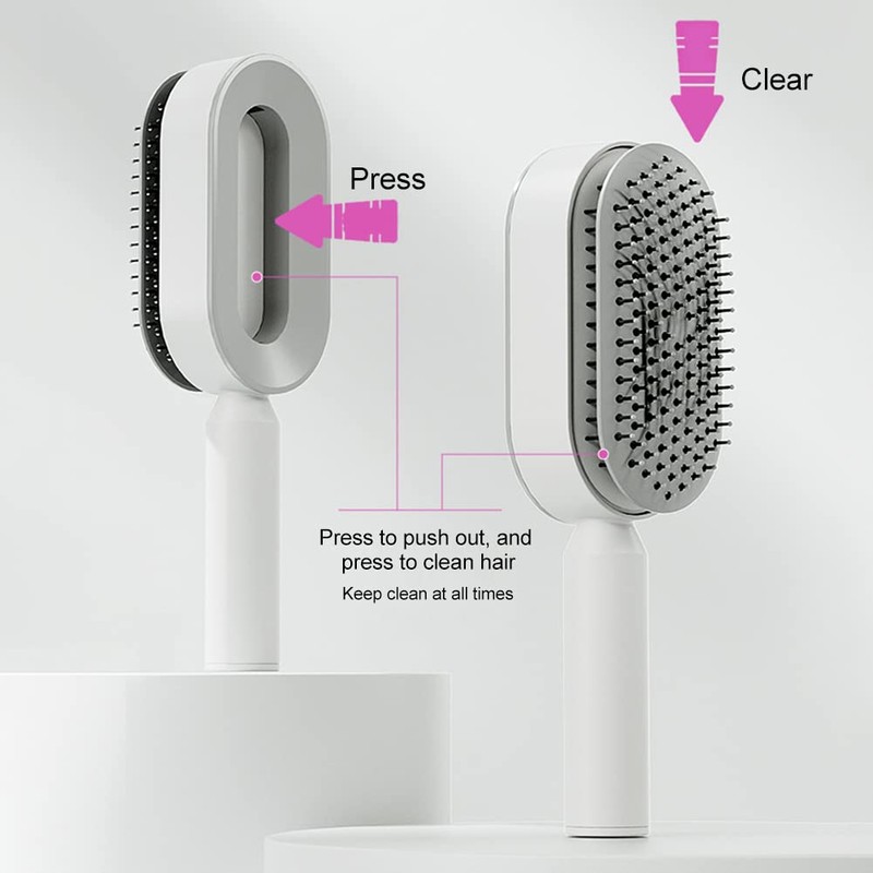 ​Self Cleaning Hair Brush for Women, ​Detangling Hair Brush Soft