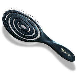 Knotenfee Haarbürste ohne Ziepen für Damen und Kinder – Entwirrbürste für locken, Detangler Wet & Curl Brush, Anti-Ziep Bürste Kinder, Haarbürste für nasses und trockenes Haar, Curly hair brush