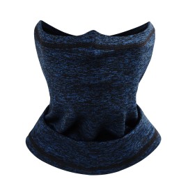 Unbranded Winter Windproof Ski Face Mask Neck Gaiter Bandana Fleece Warmer Earmuff Scarf - Light Blue