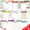 PRICARO Typo Shopping List Purple A6 Pack of 5