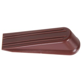 Hardware Essentials 851338 Floor Door Stops Wedges Brown 3" - 2 Pack