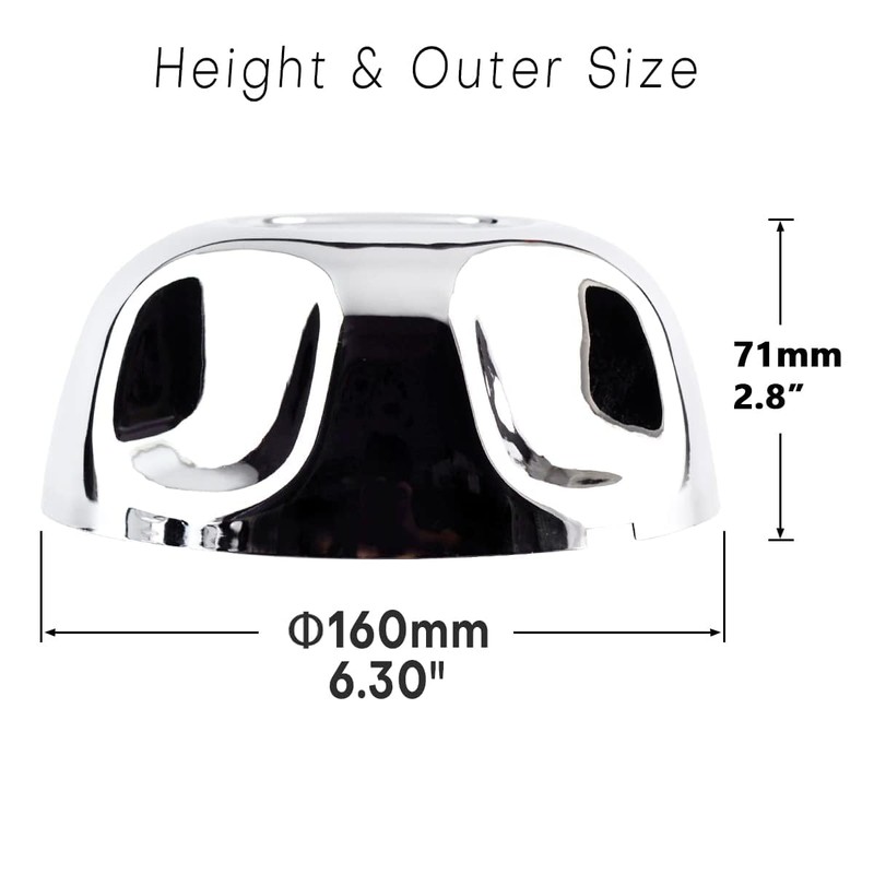 159mm 6.26in Wheel Center Caps | Compatible with 1993-1997 Explorer/Ranger