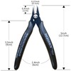 BOOSDEN Thin Blade Nipper, Nipper, Tool, Electrician Nipper, Micro Nipper,