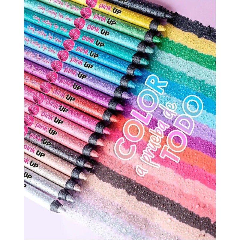 Kit Delineadores Pink Up Long Lasting Eye Liner 24hrs 6pz