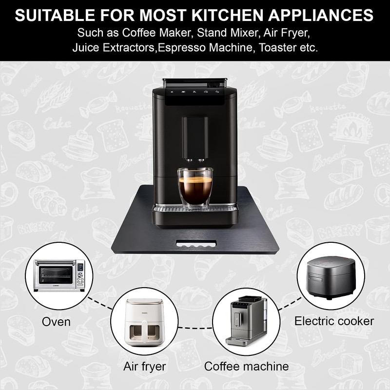 OHGOSH Appliance Sliders for Kitchen Appliances, Countertop Coffee Machine Sliding