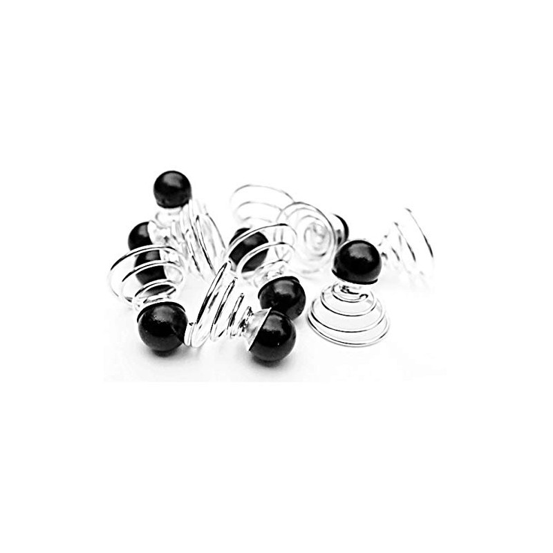 Beautiful Faux Pearl Hair Twists - Spring Coils – 10