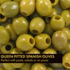 Karyatis Spanish Green Queen Olives in Brine, Glass Jar, 350