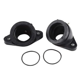 Keenso Motorcycle Carburettor Interface Adapter, 2 Pieces Motorcycle Rubber Carburettor Intake Manifold Interface Adapter for XV400 XV500 XV535
