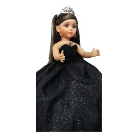 Muñeca Quinceañera Xv 15 Modelo 4 Lacio Negro