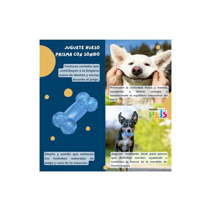 Fancy Pets Juguete Hueso Prisma para Perro Tamaño Chico con