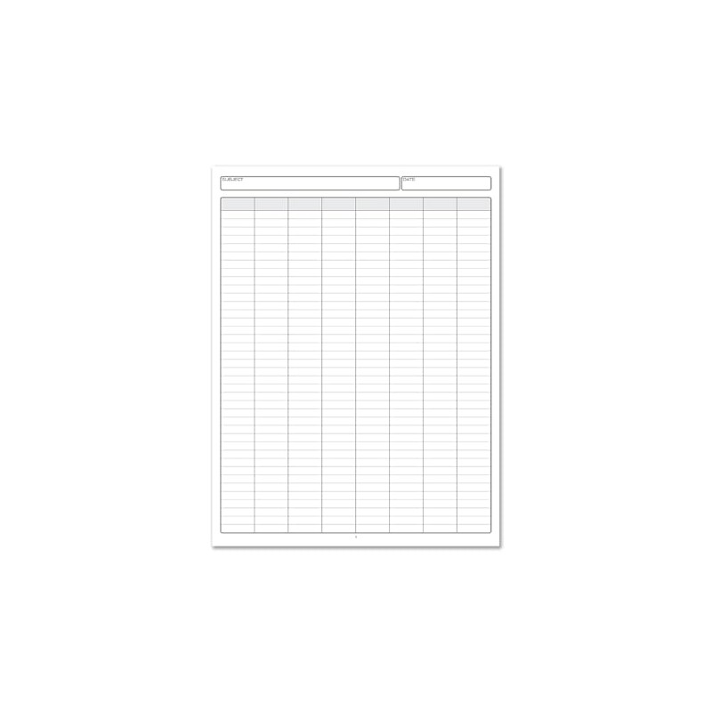 BookFactory 8 Column Book Hardbound Columnar Notebook (Eight Columns Columnar