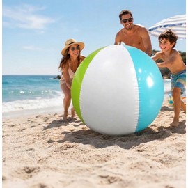 Inflatable Beach Ball for Kids & Family Outdoor Games 