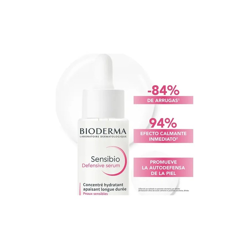 Bioderma Sensibio Defensive Sérum Hidratante, Piel Sensible, 30 ml