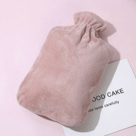 Rabbit fur thermal water bag, microfiber water bottle, high pressure integrated compress pack Combined use pink 1000 ml 3ea