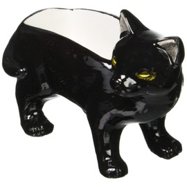 グローバルアロー アニマル ジュエリー ホルダー クロネコ Black Cat アクセサリー トレイ 小物入れ 収納 置物 w11~11.5×d4.5~5×h8~8.5cm
