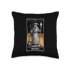 The Hermit Cat Tarot Card Art Throw Pillow