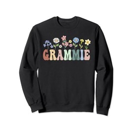 Grammie Gifts Women Wildflower Floral Design Grammie Sweatshirt