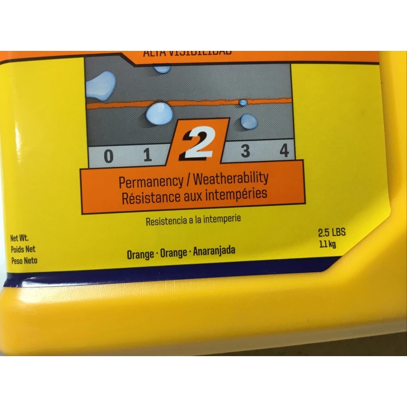 IRWIN STRAIT-LINE ORANGE Marking Chalk Line 65205-REV1 HI-Visibility 2.5 LBS