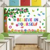 gisgfim Spring Tree Bulletin Board Decorations Set Believe in Yourself